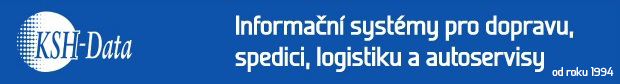 KSH-Data - Informační systémy pro dopravu, spedici, logistiku a autoservisy